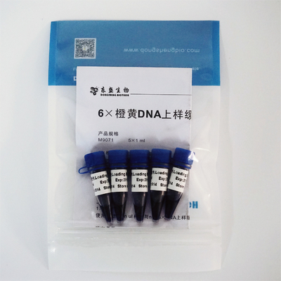 6× χρωστική ουσία τρία απομονωτής 1mlx5 φόρτωσης πηκτωμάτων ηλεκτροφόρησης DNA χρώματος